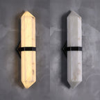 Garnelenelle Alabaster Wall Light-Moonnatur