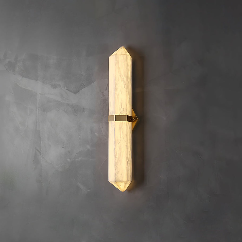 Garnelenelle Alabaster Wall Light-Moonnatur