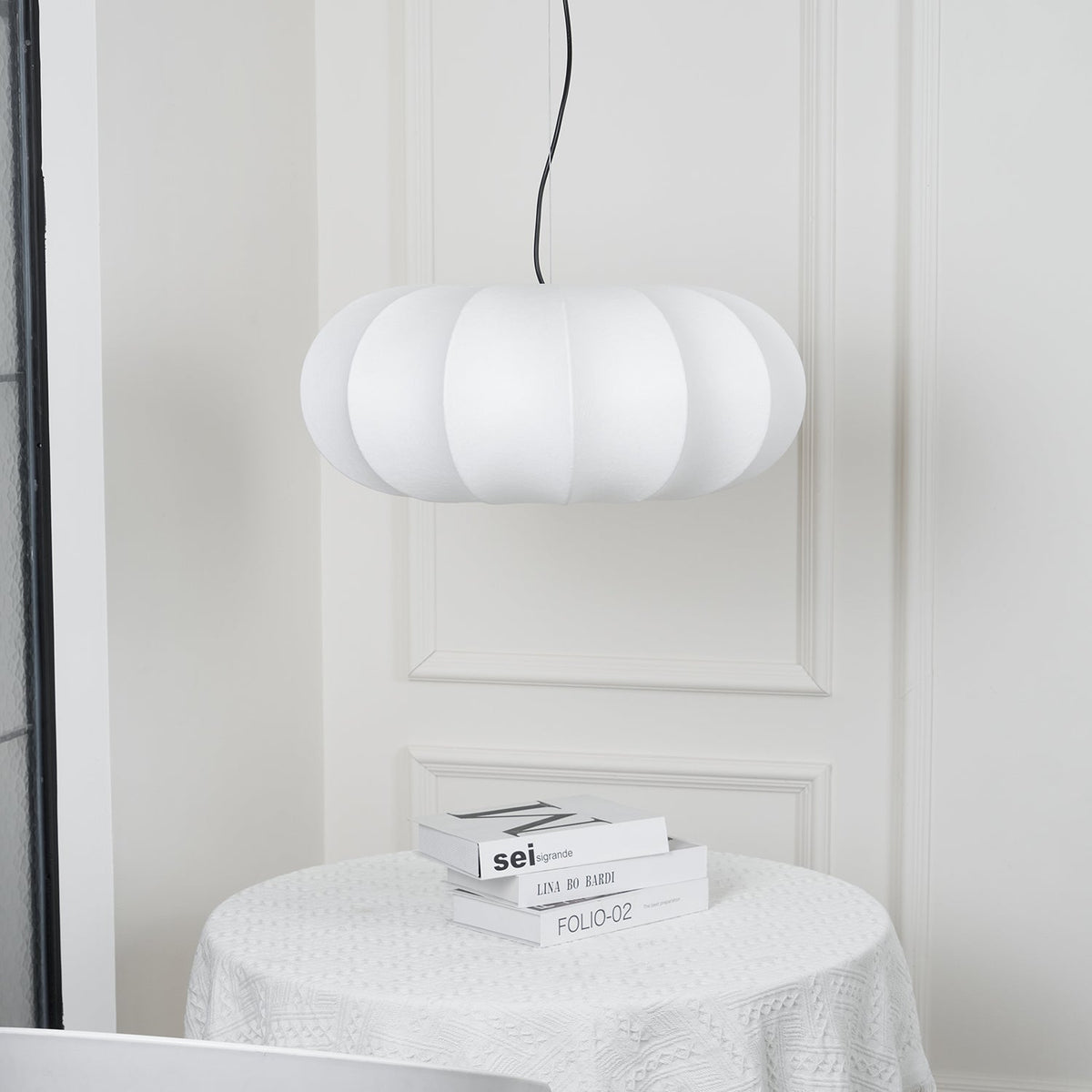 Castermere Silk Pendant Light-Moonnatur