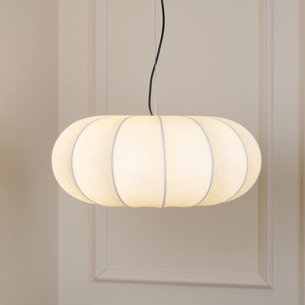 Castermere Silk Pendant Light-Moonnatur