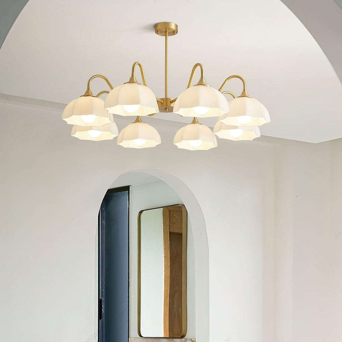 Wolaria Glass Chandelier-Moonnatur