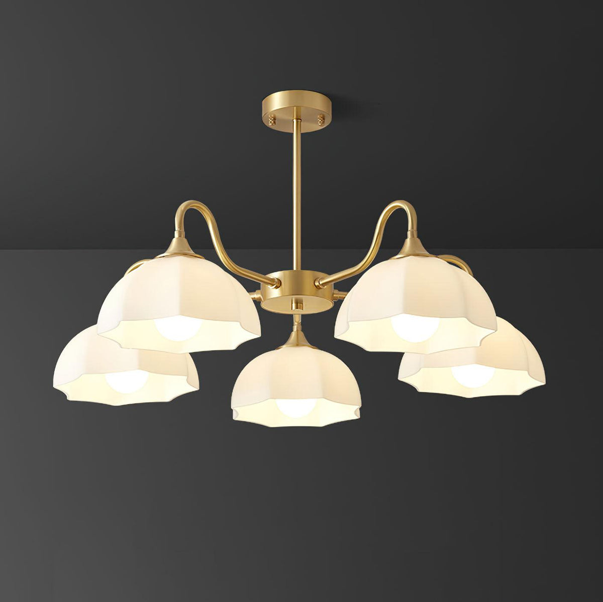 Wolaria Glass Chandelier-Moonnatur