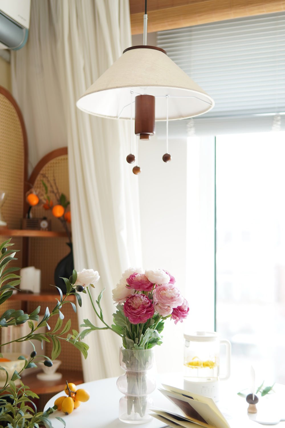 Elowwyn Fabric Pendant Light-Moonnatur