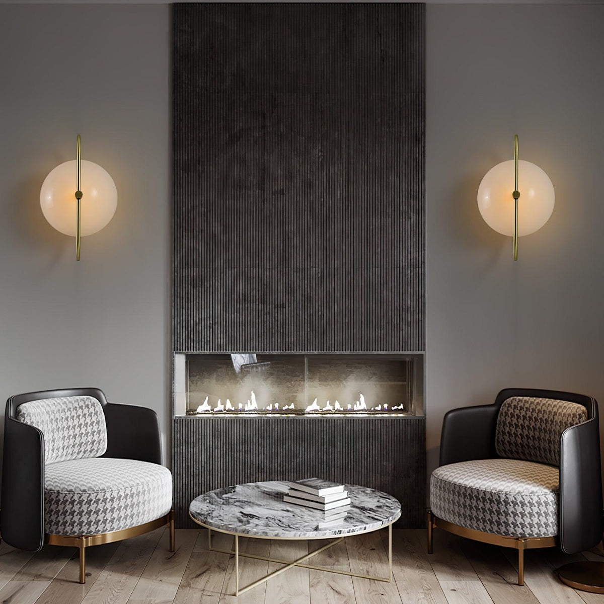 Redrenis Fabric Wall Light-Moonnatur