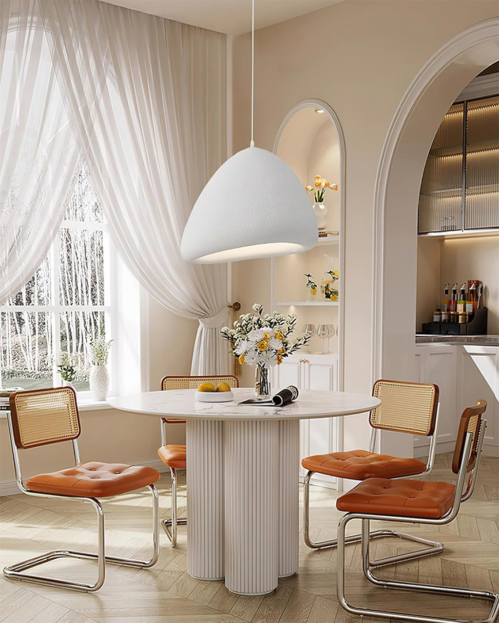 Mardeniel Polystyrene Pendant Light-Moonnatur