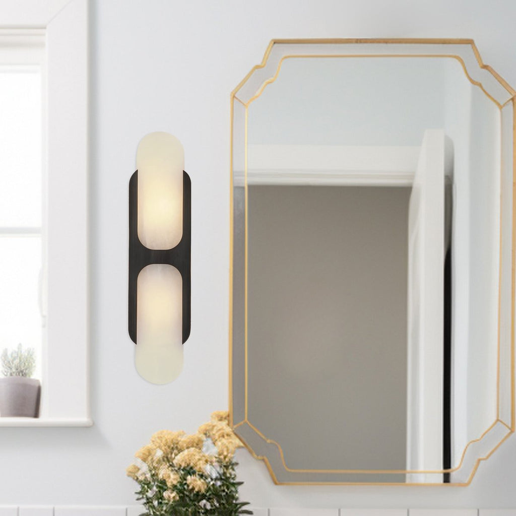 Corenelle Alabaster Wall Light-Moonnatur