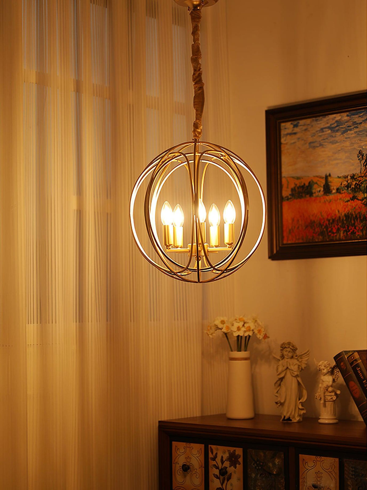 Lathenholm Iron Pendant Light-Moonnatur