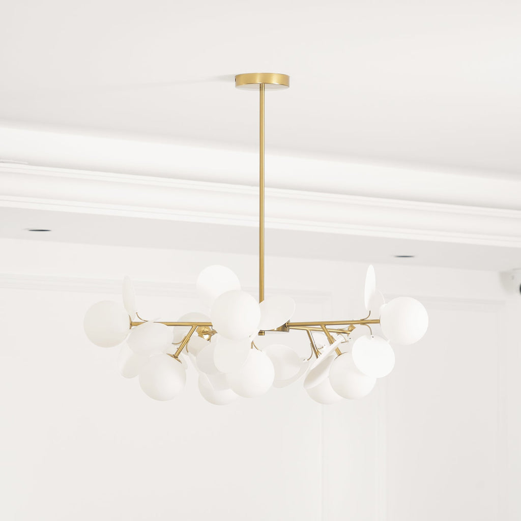 Mirella Glass Chandelier-Moonnatur