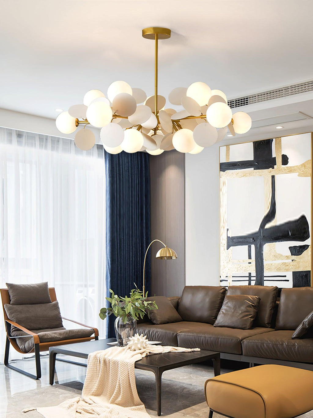 Mirella Glass Chandelier-Moonnatur