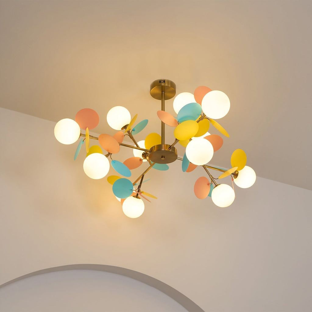 Mirella Glass Chandelier-Moonnatur