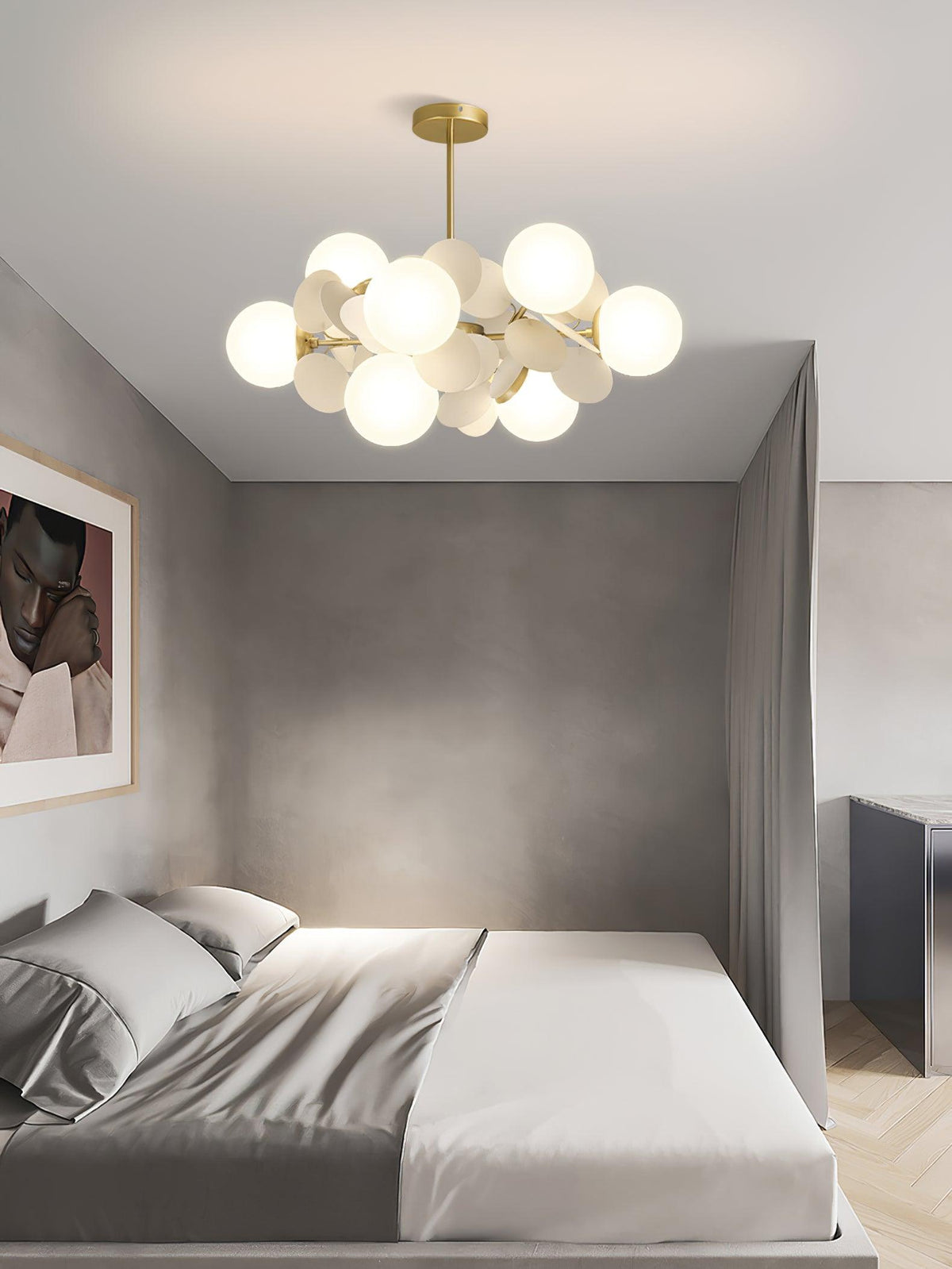 Mirella Glass Chandelier-Moonnatur