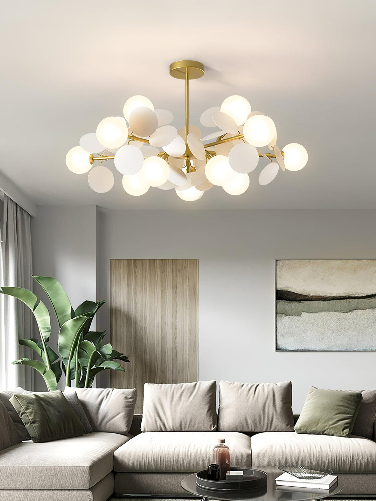 Mirella Glass Chandelier-Moonnatur