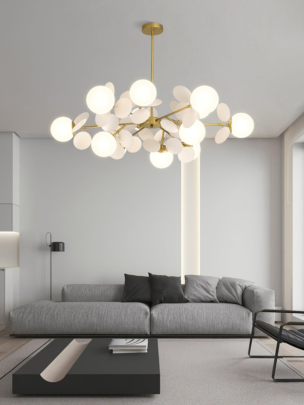 Mirella Glass Chandelier-Moonnatur