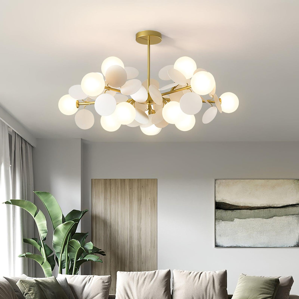 Mirella Glass Chandelier-Moonnatur