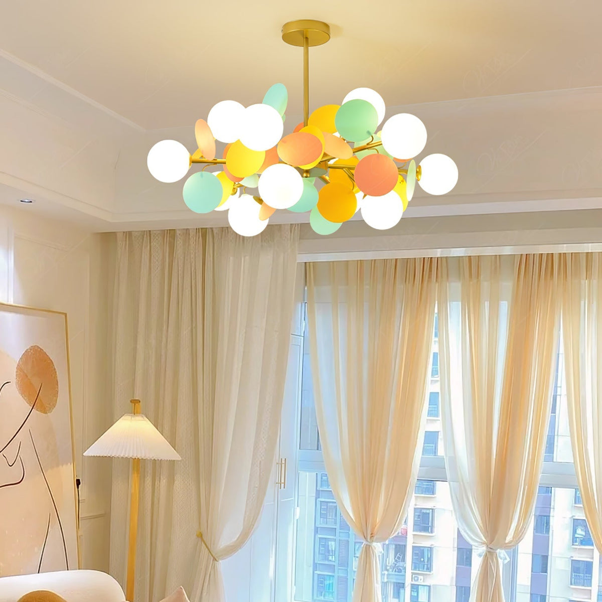 Mirella Glass Chandelier-Moonnatur