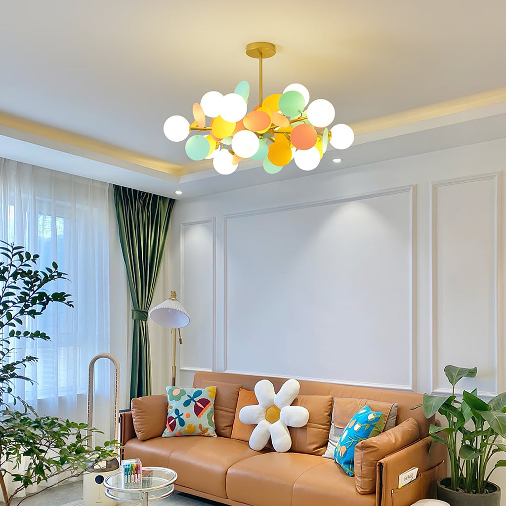 Mirella Glass Chandelier-Moonnatur