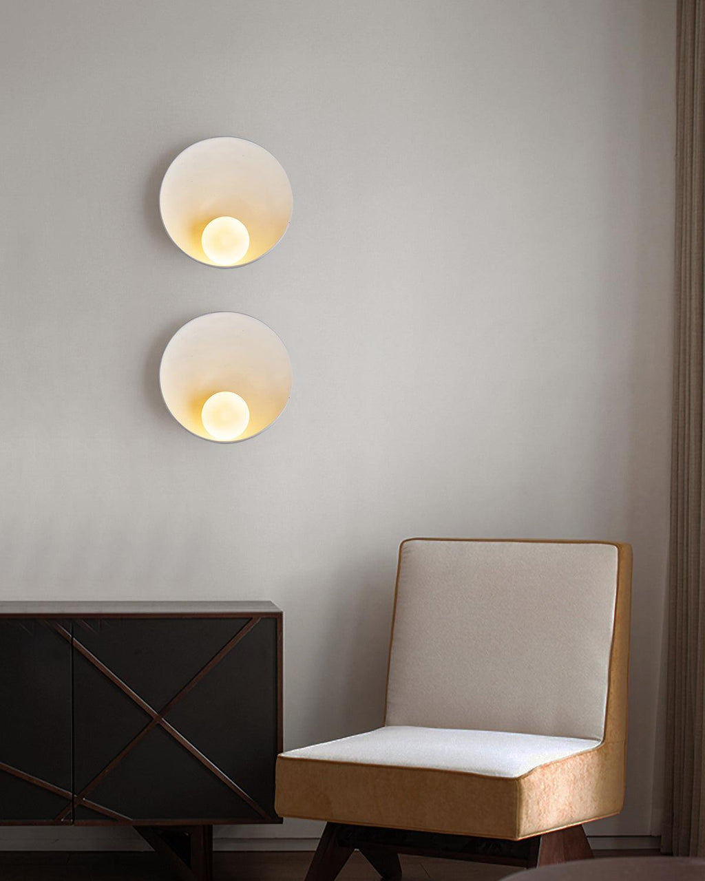 Meldeniel Resin Wall Light-Moonnatur