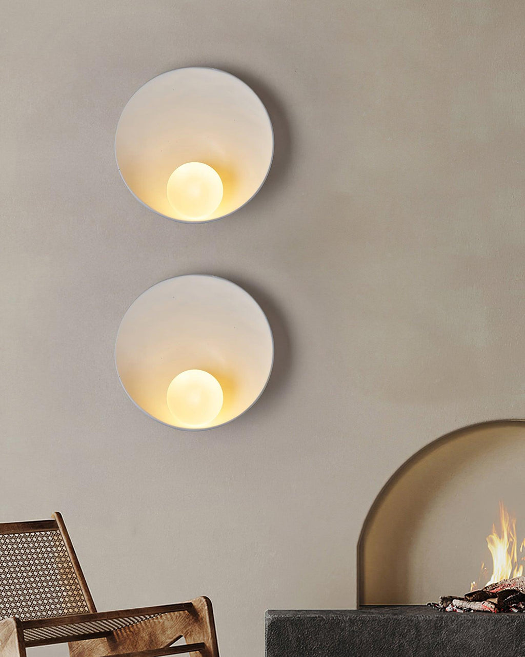 Meldeniel Resin Wall Light-Moonnatur