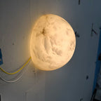 Larenenis Alabaster Wall Light-Moonnatur
