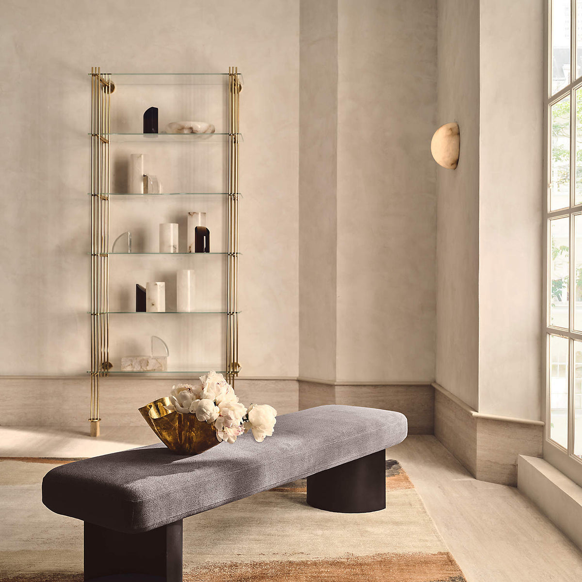 Larenenis Alabaster Wall Light-Moonnatur