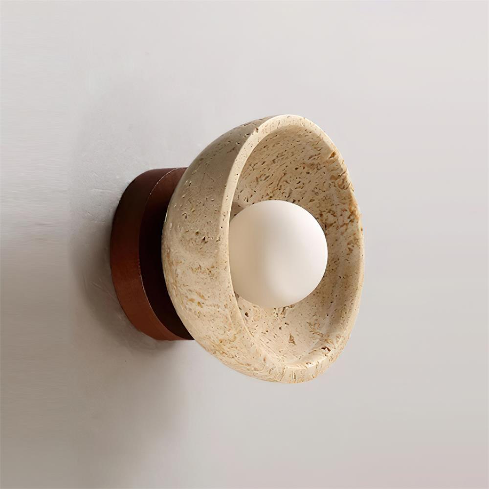 Merreniel Travertine Wall Light-Moonnatur