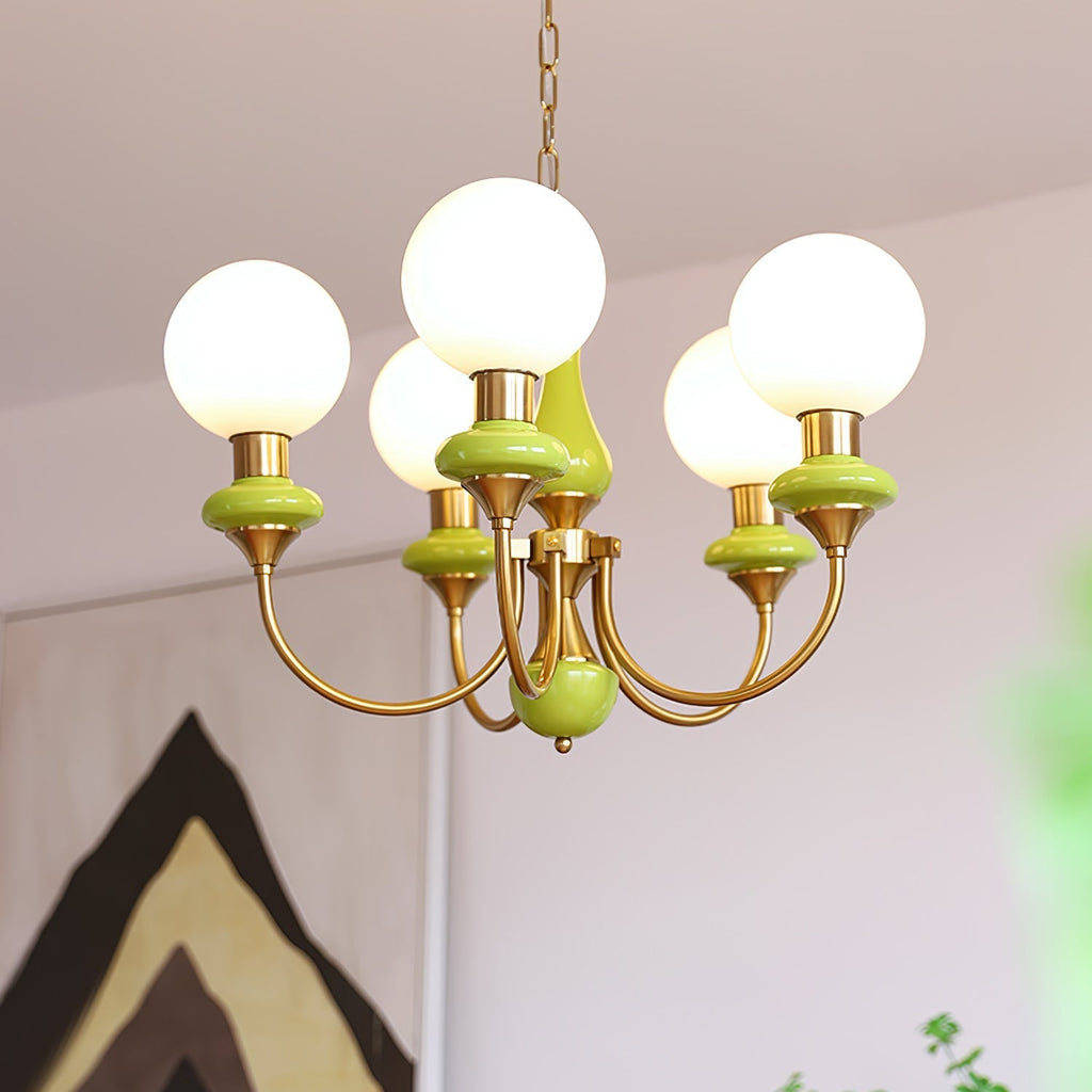 Xyndora Glass Chandelier-Moonnatur