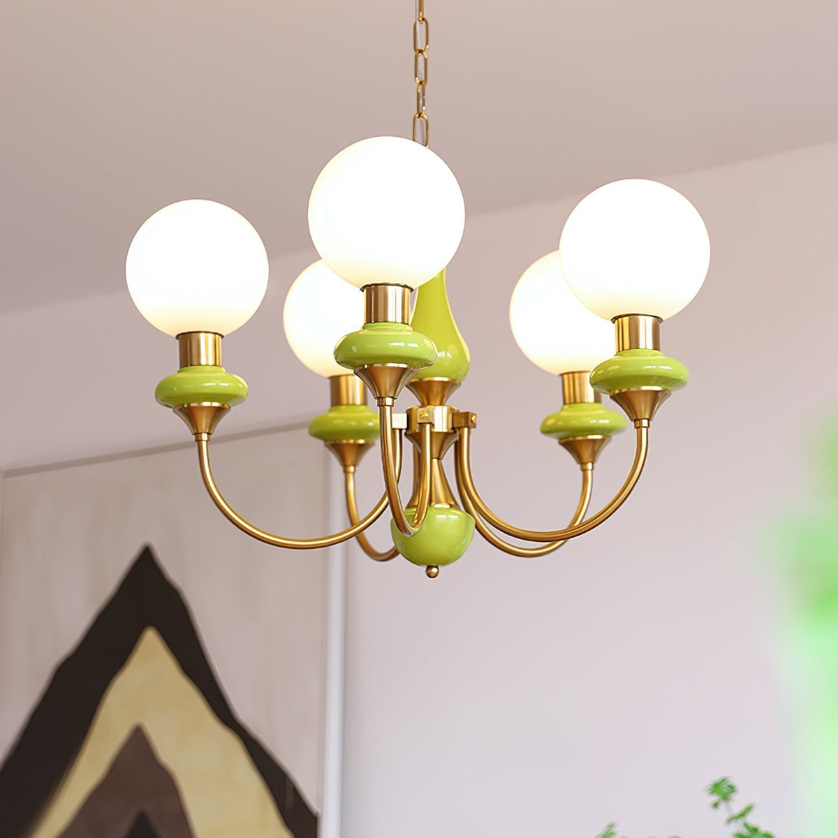 Xyndora Glass Chandelier-Moonnatur