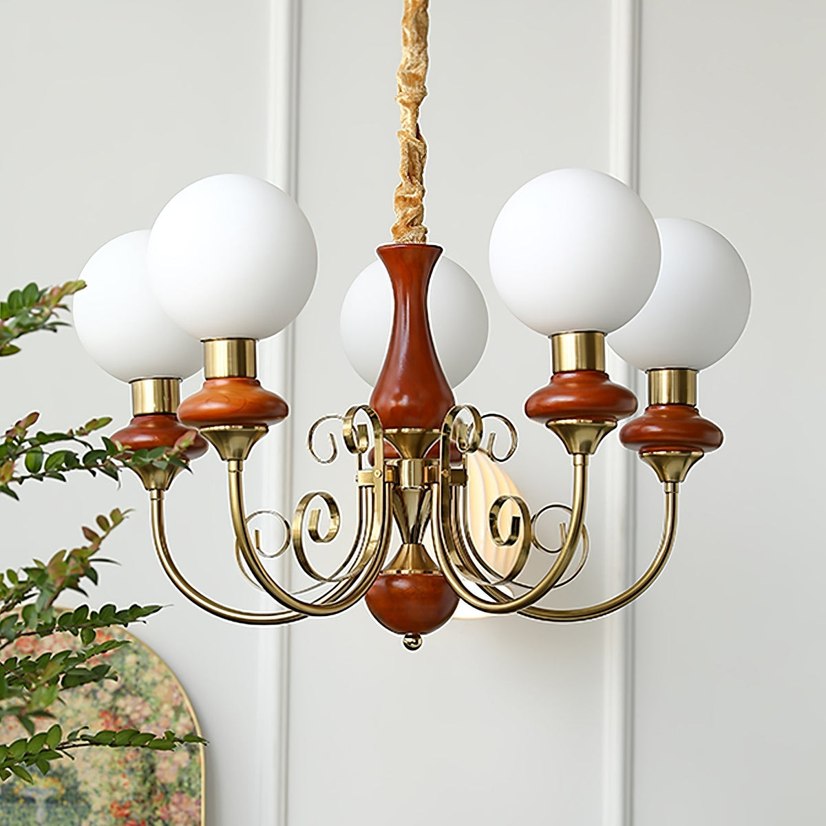 Xyndora Glass Chandelier-Moonnatur
