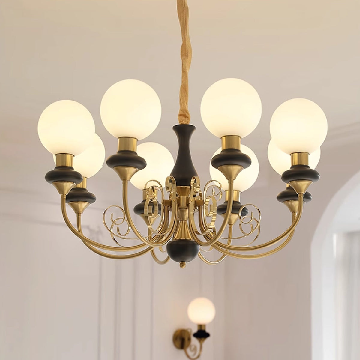 Xyndora Glass Chandelier-Moonnatur