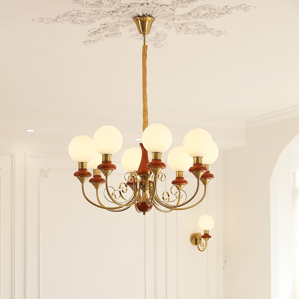 Xyndora Glass Chandelier-Moonnatur