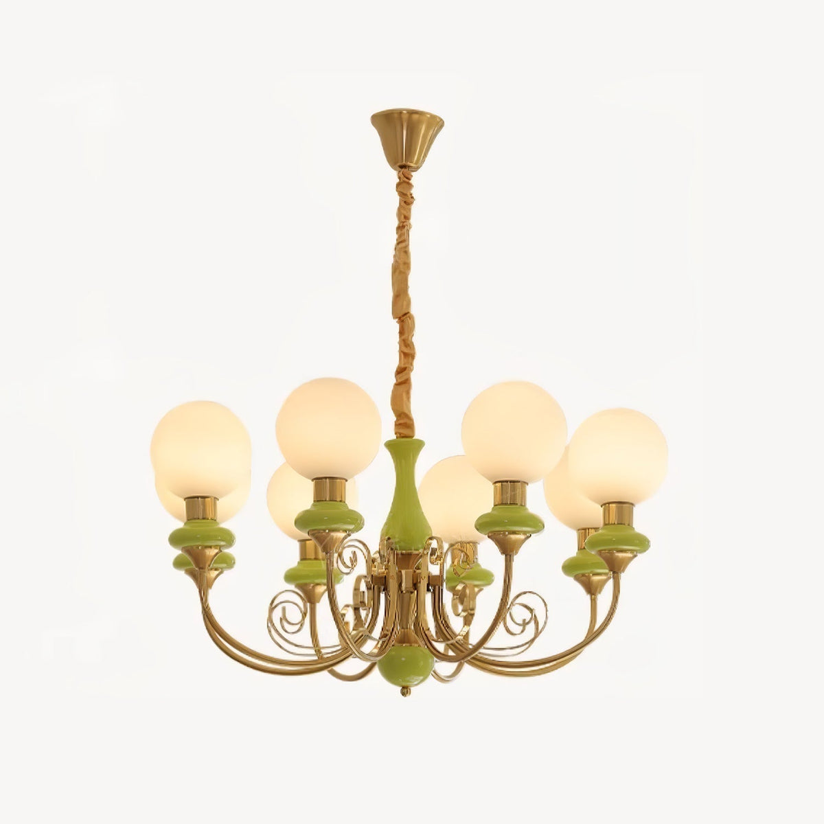 Xyndora Glass Chandelier-Moonnatur