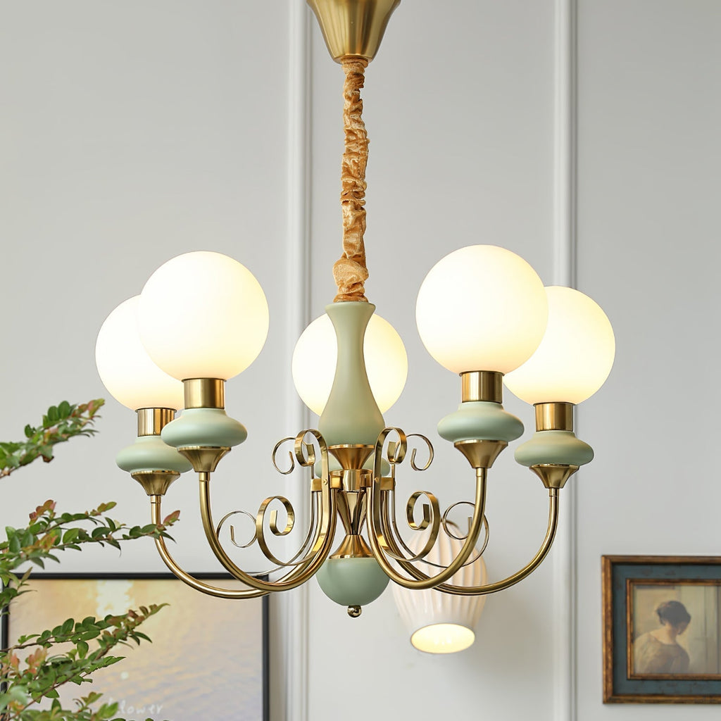 Xyndora Glass Chandelier-Moonnatur