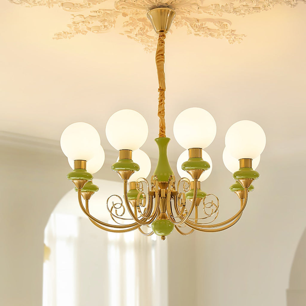 Xyndora Glass Chandelier-Moonnatur