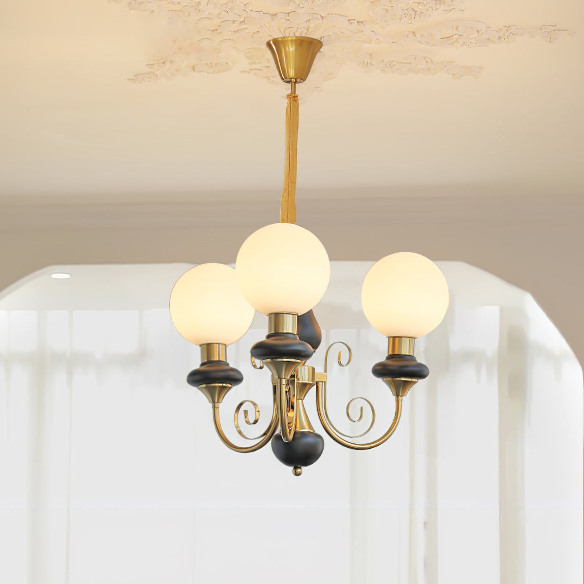 Xyndora Glass Chandelier-Moonnatur
