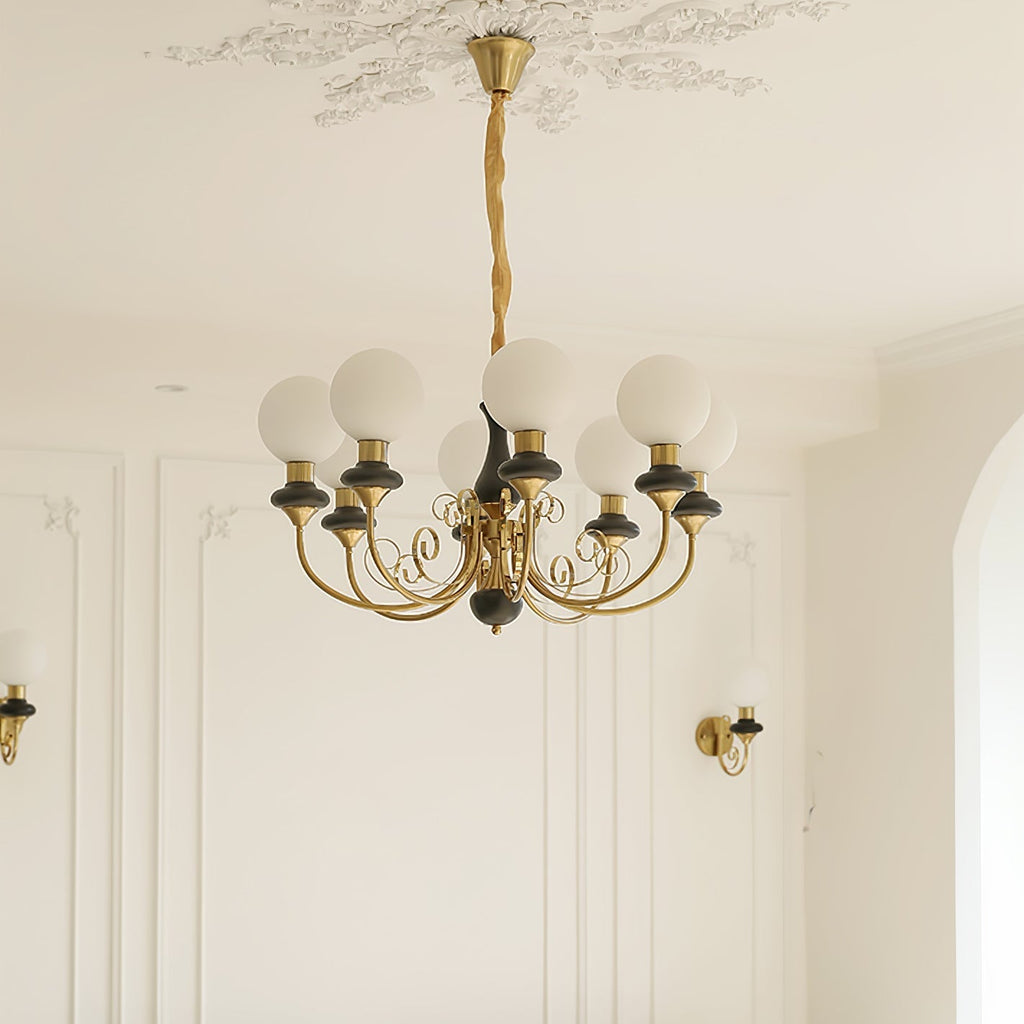Xyndora Glass Chandelier-Moonnatur