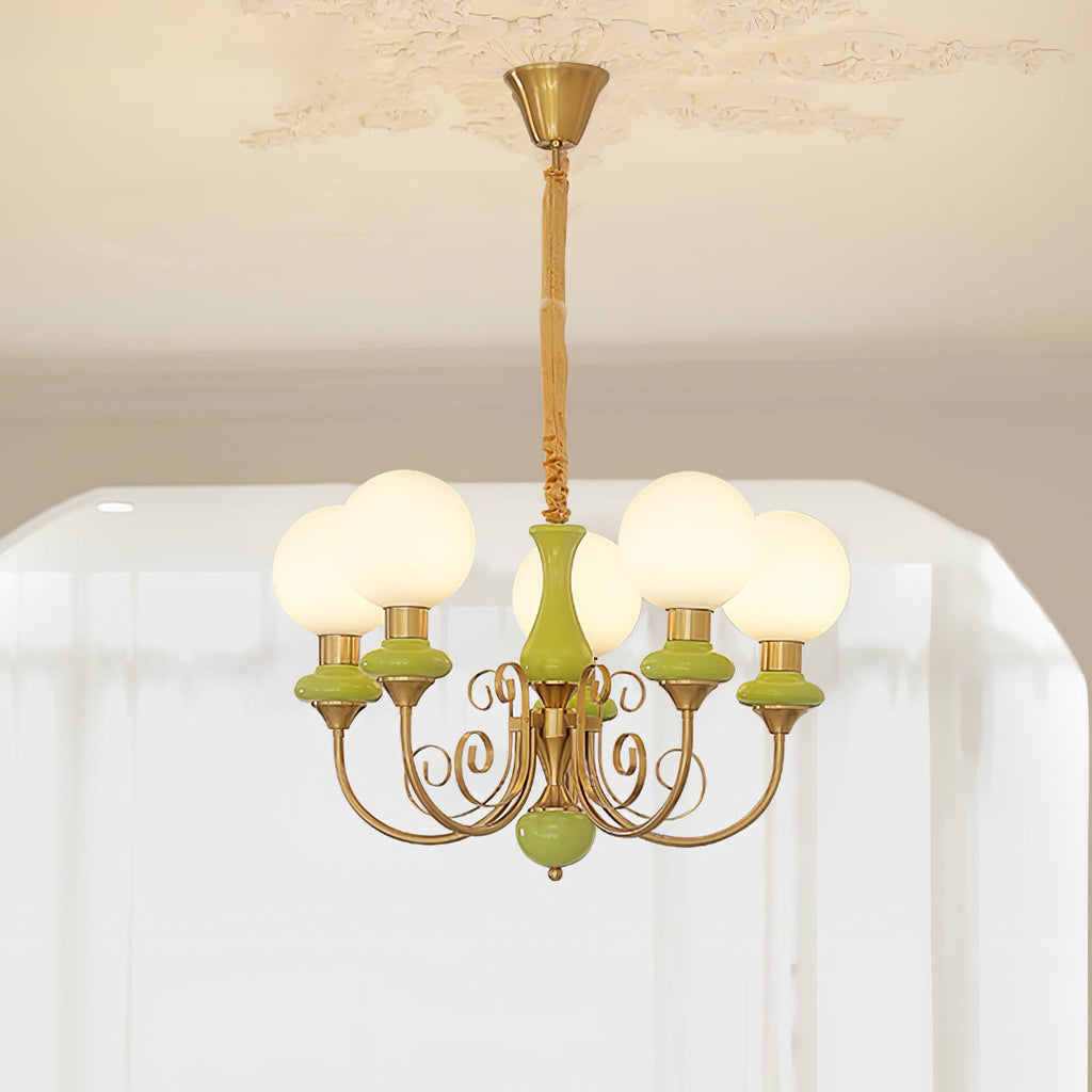 Xyndora Glass Chandelier-Moonnatur