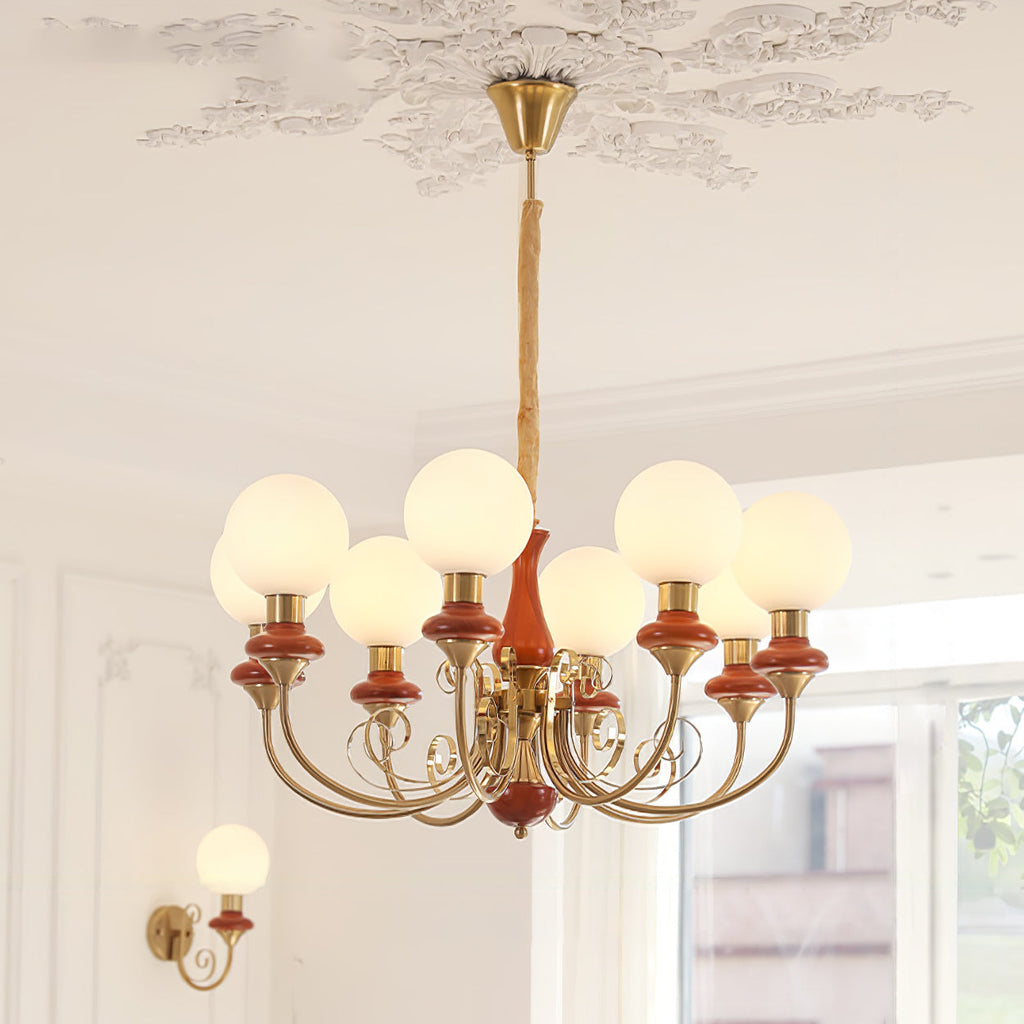 Xyndora Glass Chandelier-Moonnatur