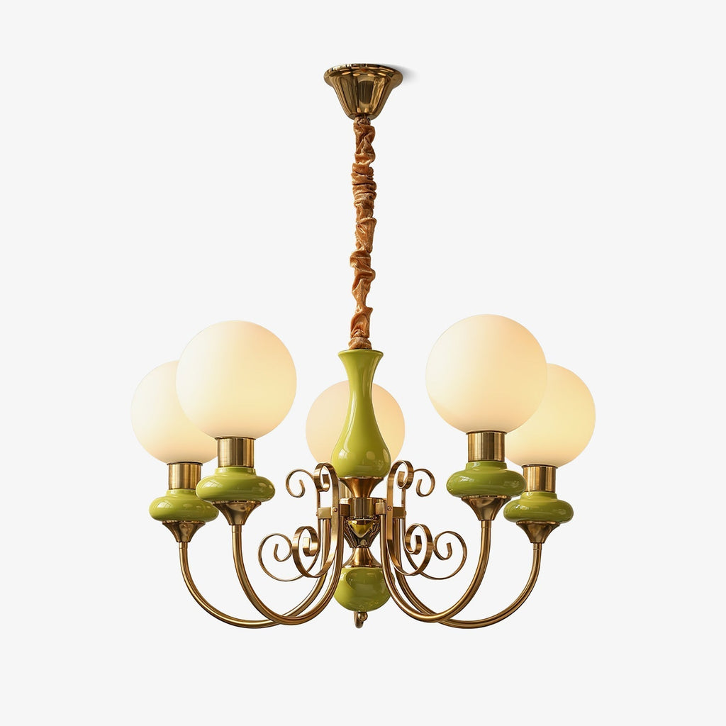 Xyndora Glass Chandelier-Moonnatur
