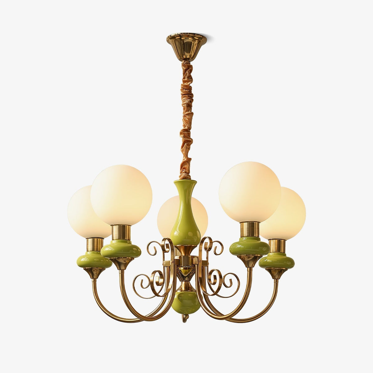Xyndora Glass Chandelier-Moonnatur