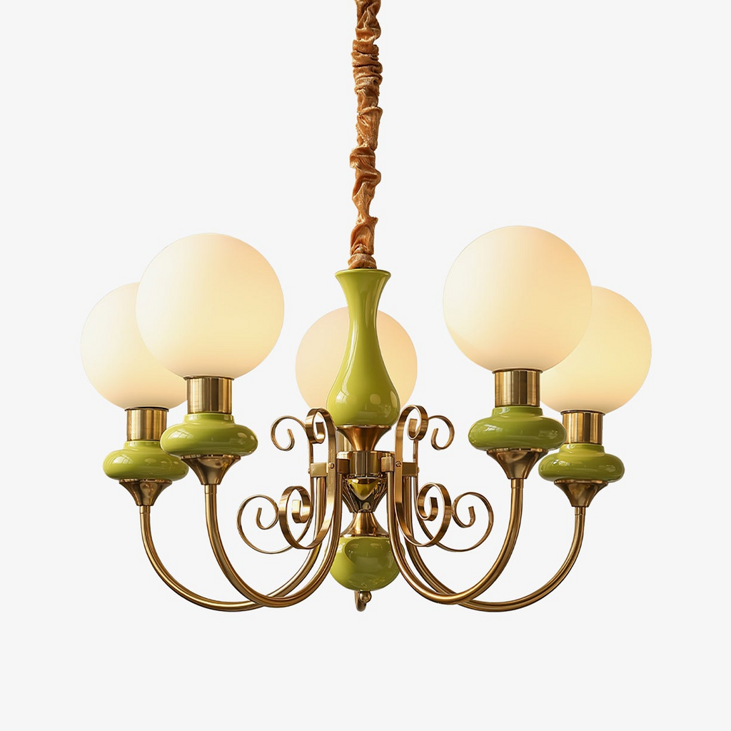 Xyndora Glass Chandelier-Moonnatur