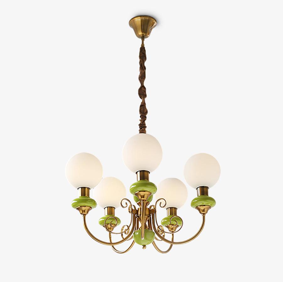 Xyndora Glass Chandelier-Moonnatur