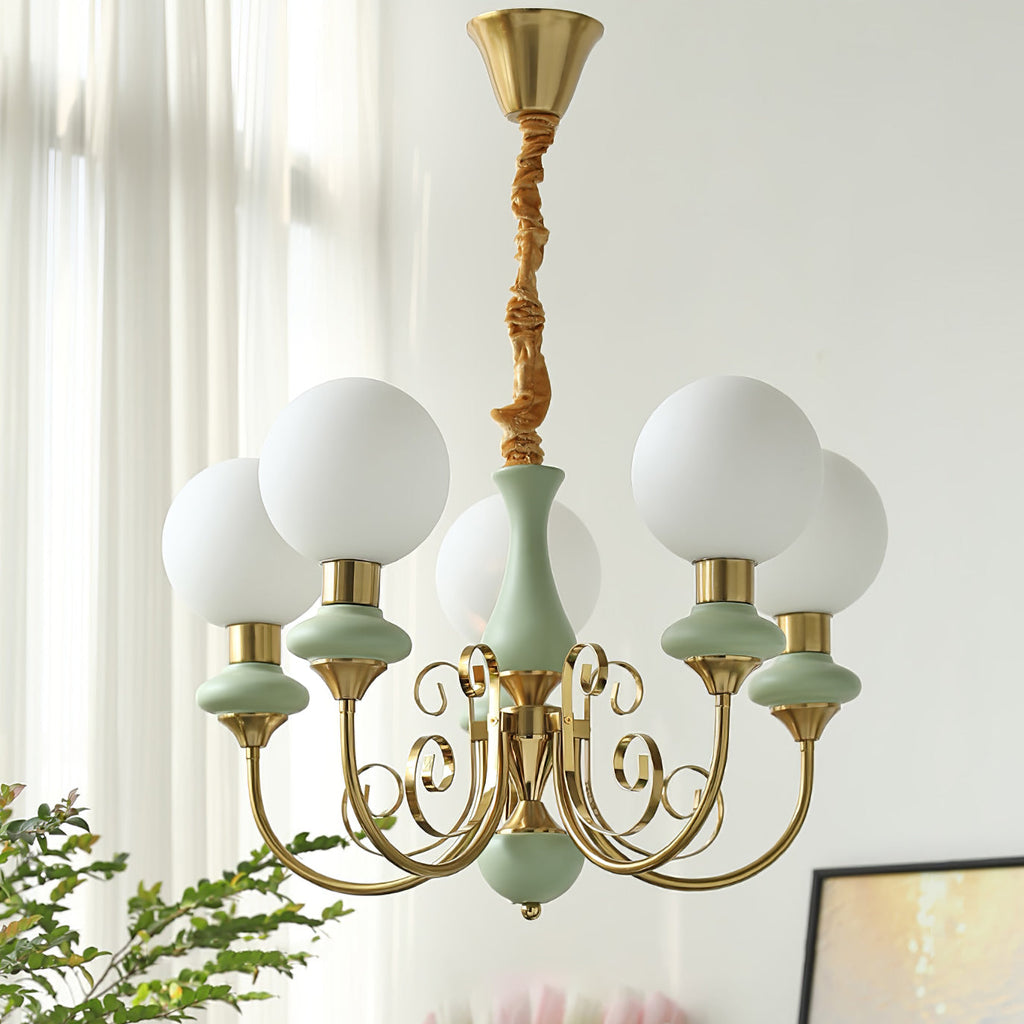 Xyndora Glass Chandelier-Moonnatur