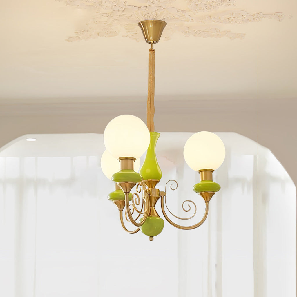 Xyndora Glass Chandelier-Moonnatur