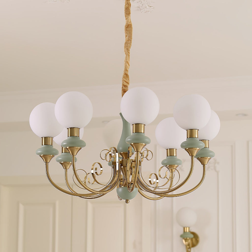 Xyndora Glass Chandelier-Moonnatur