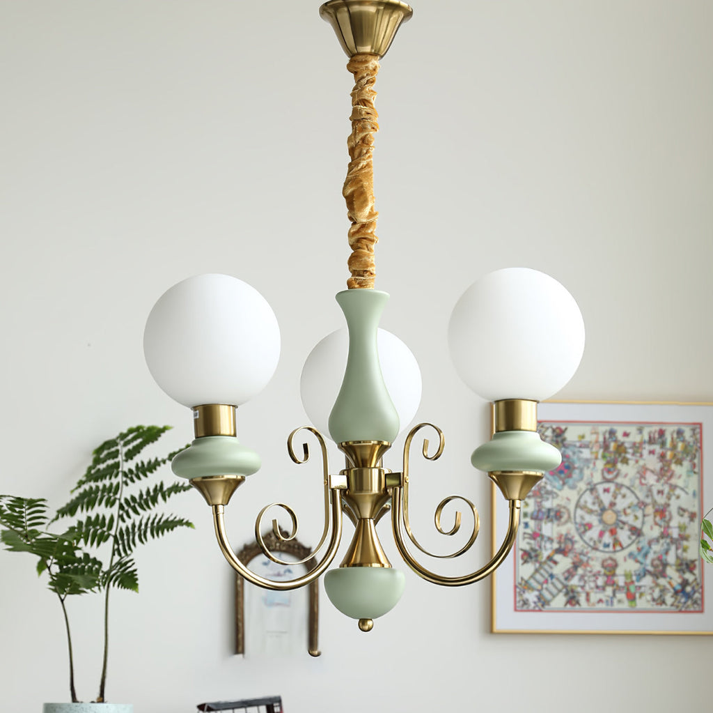 Xyndora Glass Chandelier-Moonnatur