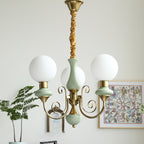 Xyndora Glass Chandelier-Moonnatur