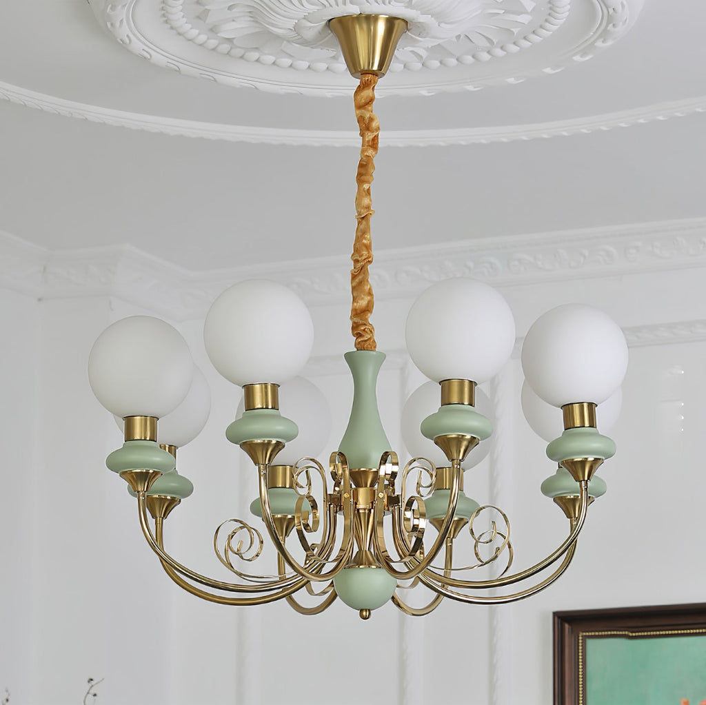 Xyndora Glass Chandelier-Moonnatur