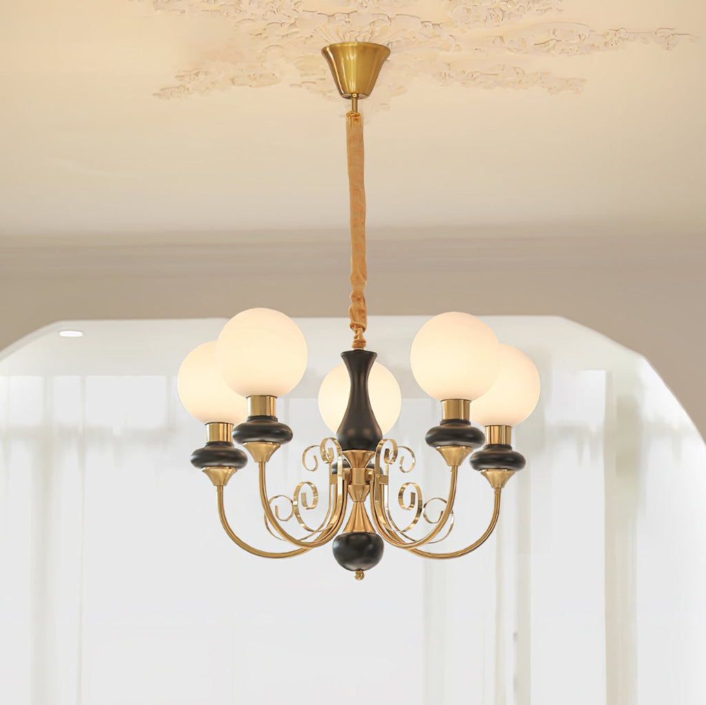 Xyndora Glass Chandelier-Moonnatur