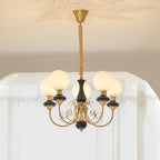 Xyndora Glass Chandelier-Moonnatur