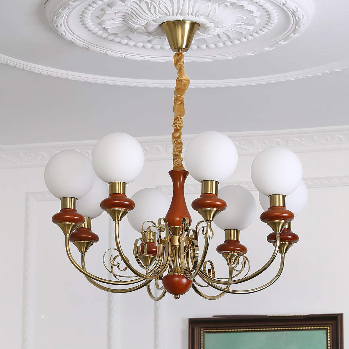 Xyndora Glass Chandelier-Moonnatur